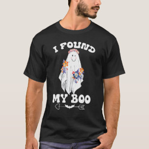 I Found My Boo She Found Her Boo Funny Couples Hal T-Shirt