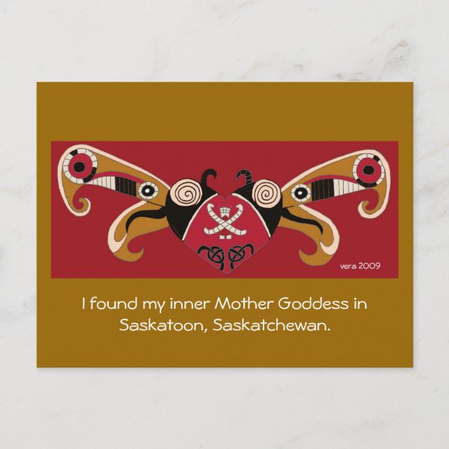 I Found My Inner Mother Goddess / Personalise Postcard (Front)