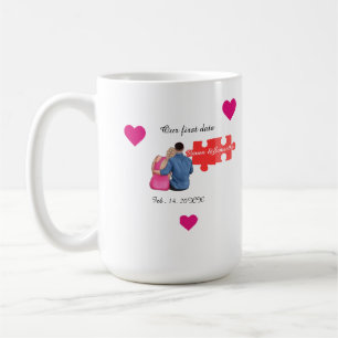 I Found My Missing Piece Couple first valentines Coffee Mug
