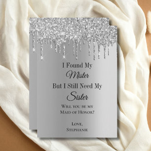 I Found My Mister Bridal Party Proposal Cards