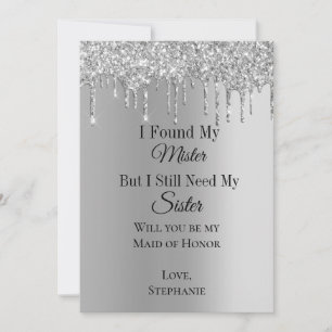 I Found My Mister Bridal Party Proposal Cards