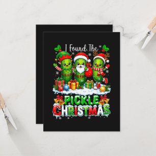 I Found The Pickle Xmas Three Santa  Invitation