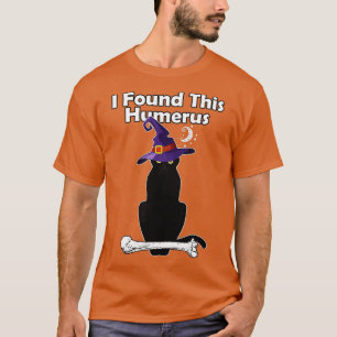 I Found This Humerus Funny Halloween Cat T-Shirt
