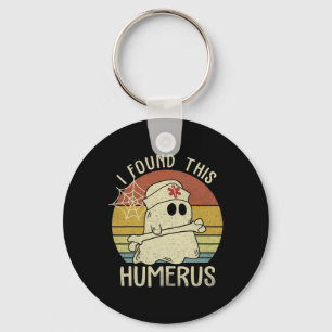 I Found This Humerus Funny Halloween Nurse Fall Sc Key Ring