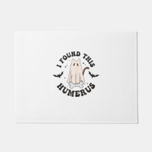 I Found This Humerus Humourous Funny Halloween Cat Doormat