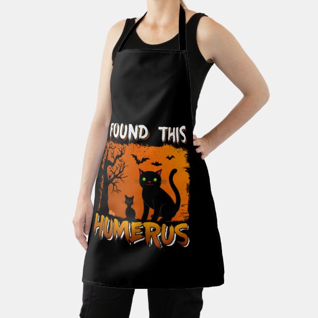 I Found This Humerus – Spooky Cats Apron (Insitu)