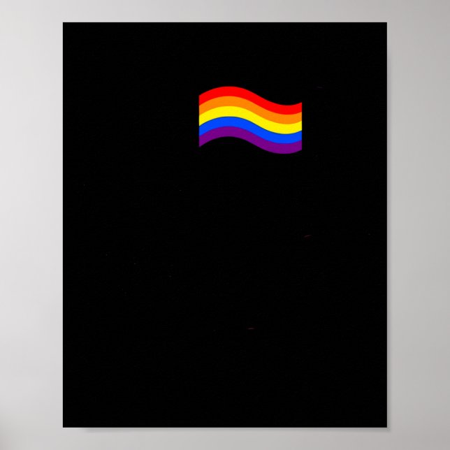 I Found Uranus Rainbow Spaceman Astronaut Poster (Front)