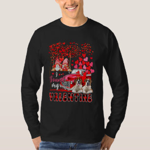 I Found Valentine Two Cute St. Bernards Couple Gno T-Shirt