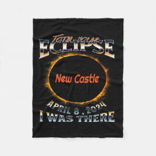 I Funny Solar Eclipse Castle Indiana There Fleece Blanket