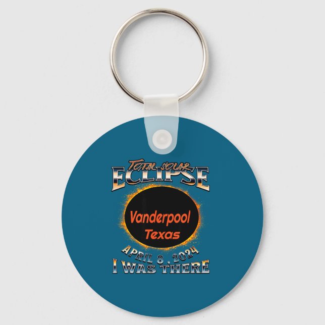 I Funny Solar Eclipse Vanderpool Texas There Key Ring (Front)