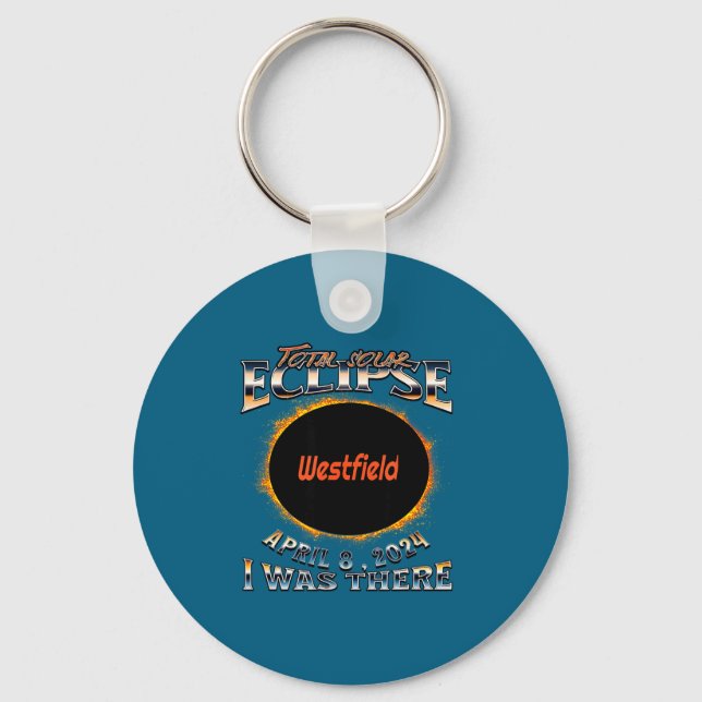 I Funny Solar Eclipse Westfield Indiana There Key Ring (Front)