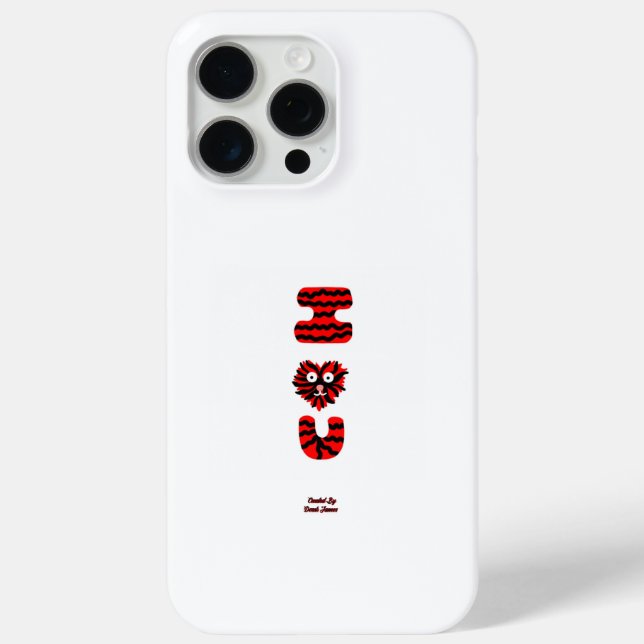 I Fuzzy U Apple iPhone 15 Pro Max case (Back)