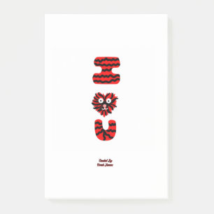 I Fuzzy U Post-it Notes (10.2 cm x 15.2 cm)