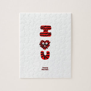 I Fuzzy U Puzzle (20.32 cm x 25.4 cm)