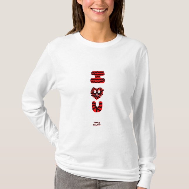I Fuzzy U Women's Long Sleeve Shirt (Front)