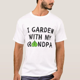 I Garden With My Grandpa Cute Kids Gardening Garde T-Shirt