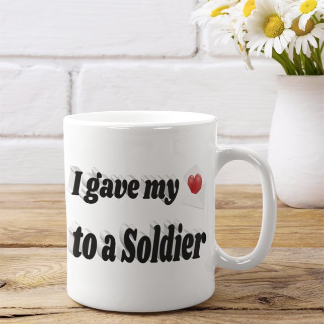 I Gave My Heart to a Sailor black text Coffee Mug (Creator Uploaded)