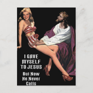 I Gave Myself  to Jesus Postcard