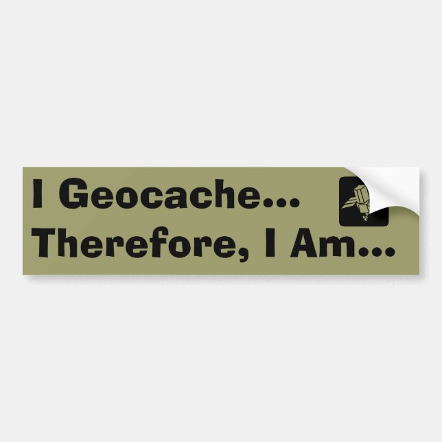 I Geocache Bumper Sticker (Front)