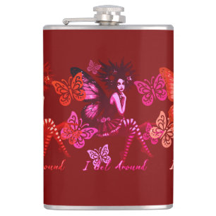 I Get Around Fairy  Hip Flask