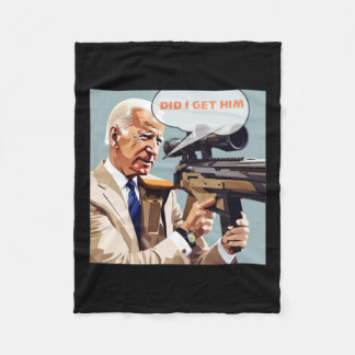 I Get Him Bulletproof Trump 2024 Fleece Blanket