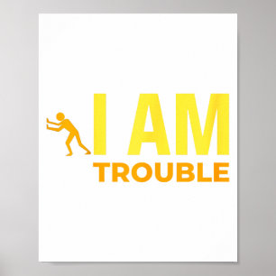 I Get Us Into Out Of Trouble Set Matching Couples Poster