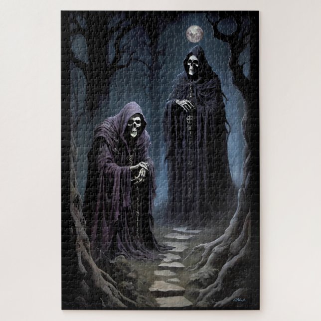 I Gets Chills in the Pale Moonlight Jigsaw Puzzle (Vertical)