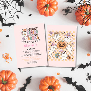 I Ghost People Birthday Pink Invitation