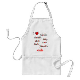 'I ♥ Girls' Standard Apron