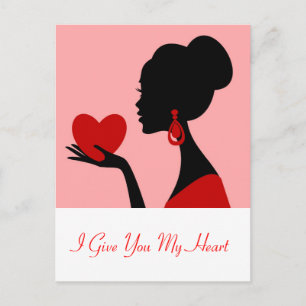 I Give You My Heart Valentine's Day Postcard