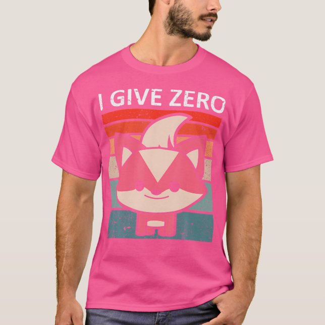 I Give Zero Fox Fox T-Shirt (Front)