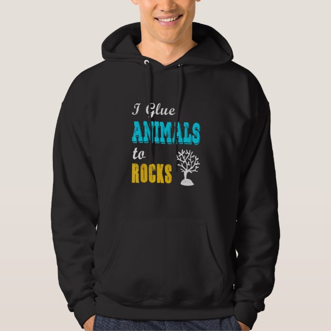 I Glue Animals To Rocks Coral Reef Tees (Front)