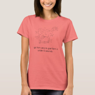 I go from zero to goat farm in under 6 seconds T-Shirt