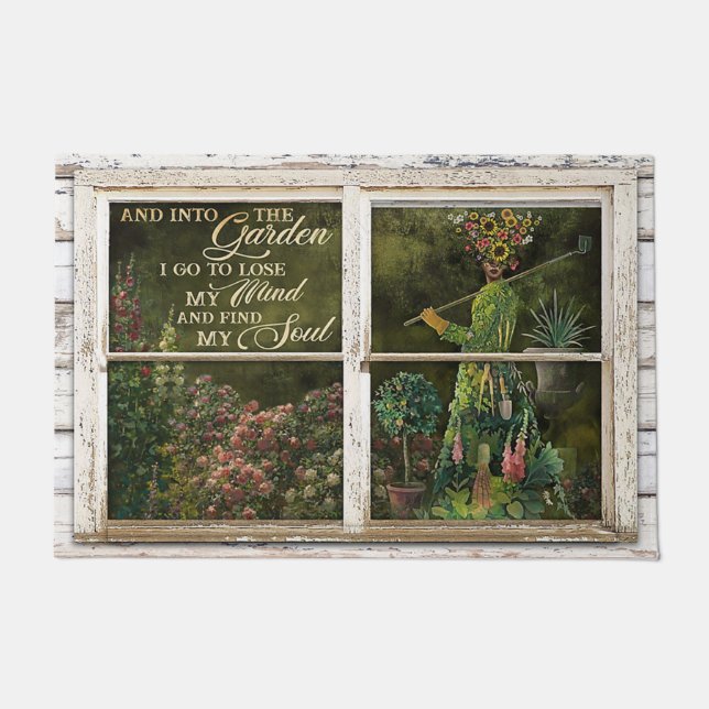 I Go Lose My Mind And Find My Soul, Garden Doormat (Front)