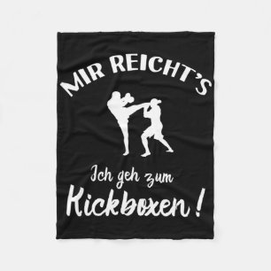 I Go To Kickboxing - Kick-boxer Kickboxing Fleece Blanket
