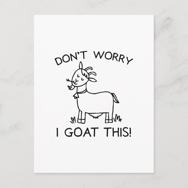 I Goat This Postcard (Front)