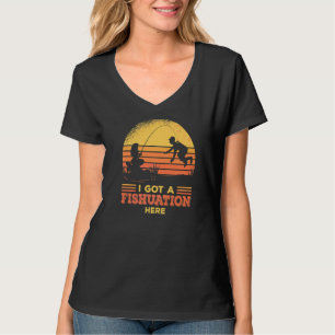I Got A Fishuation Here Fisherman Bass Fish  Fishi T-Shirt
