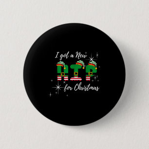 I Got A New Hip For Christmas Funny Hip Replacemen 6 Cm Round Badge