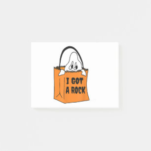 I Got a Rock Funny Tee Halloween Ghost Costume Post-it Notes