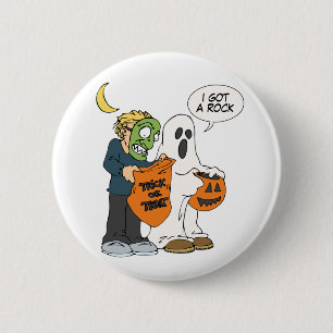 I Got a Rock Halloween button