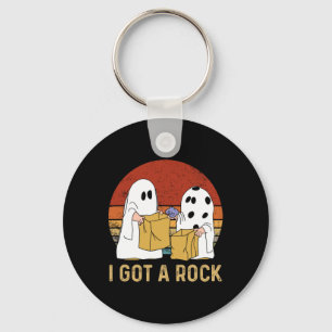 I Got A Rock Shirt Halloween Trick Or Treat Ghost Key Ring