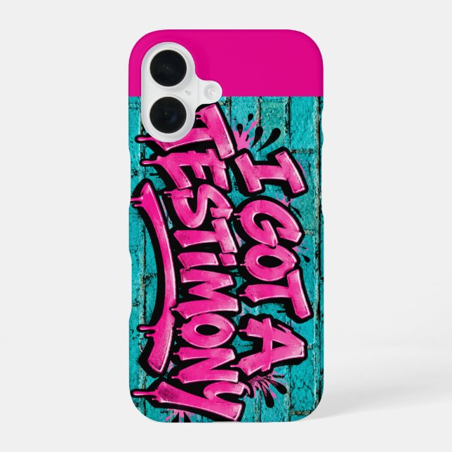 I got a testimony  iPhone 16 case (Back)
