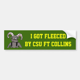 I Got Fleeced Bumper Sticker