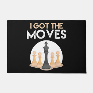 i got moves chess player chess lover men kid women doormat