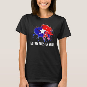 I Got My Booster Shot Fully Vaccinated Veteran Tea T-Shirt