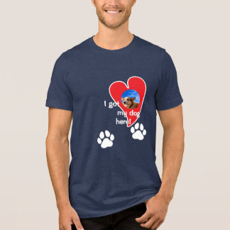 I got my dog here! Photo Custom - Dark Tri-Blend Shirt