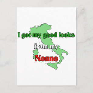 I got my good looks from my Nonno Postcard