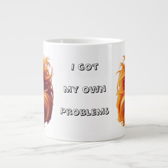 I Got My Own Problem - Double Clarity, Double Large Coffee Mug (Front)