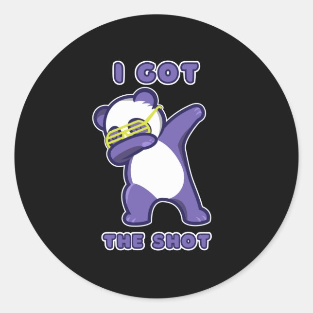 I got my vaccine classic round sticker (Front)