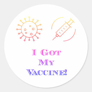 I Got My Vaccine Classic Round Sticker